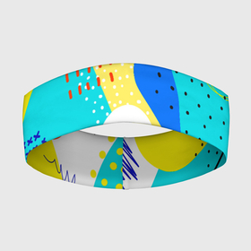Повязка на голову 3D с принтом ABSTRACT COLORED GEOMETRIC SHAPES ,  |  | абстракция | белый | желтый | зеленый | красный | красочный | минимализм | оранжевый | розовый | синий | текстура | узор | фиолетовый | фон | черный
