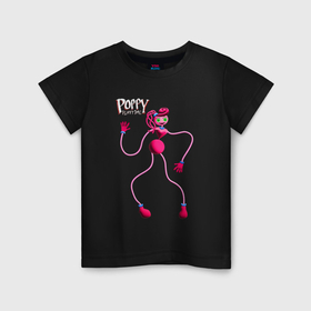 Детская футболка хлопок с принтом Мама длинные ноги  Poppy playtime2 , 100% хлопок | круглый вырез горловины, полуприлегающий силуэт, длина до линии бедер | Тематика изображения на принте: 