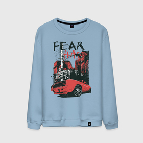 Мужской свитшот хлопок с принтом Fear This футболка в Тюмени, 100% хлопок |  | Тематика изображения на принте: fear this | автомобили | автомобиль | гонка | гонки | город | мускул кар | плакат | стрит рэйсинг | футболка