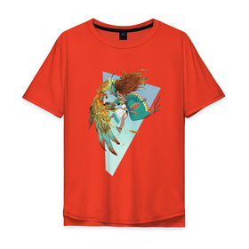 Мужская футболка хлопок Oversize с принтом Древняя тайна , 100% хлопок | свободный крой, круглый ворот, “спинка” длиннее передней части | арт | магия | майя | птица | ребёнок | рисунок | тайна