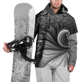 Накидка на куртку 3D с принтом Футуристический фрактальный абстрактный паттерн   Futuristic Fractal Abstract Pattern в Петрозаводске, 100% полиэстер |  | abstraction | fashion | fractal | future | pattern | абстракция | будущее | мода | паттерн | фрактал