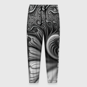 Мужские брюки 3D с принтом Футуристический фрактальный абстрактный паттерн   Futuristic Fractal Abstract Pattern в Екатеринбурге, 100% полиэстер | манжеты по низу, эластичный пояс регулируется шнурком, по бокам два кармана без застежек, внутренняя часть кармана из мелкой сетки | abstraction | fashion | fractal | future | pattern | абстракция | будущее | мода | паттерн | фрактал