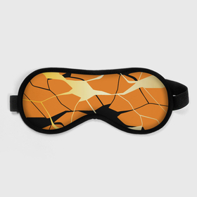 Маска для сна 3D с принтом Абстрактные полосы на оранжевом фоне в Курске, внешний слой — 100% полиэфир, внутренний слой — 100% хлопок, между ними — поролон |  | abstraction | абстракция | линии | полосы | разводы