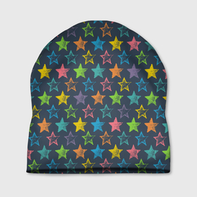 Шапка 3D с принтом Море звезд в Курске, 100% полиэстер | универсальный размер, печать по всей поверхности изделия | star | звезда | звездный | звезды | небесное тело | паттерн
