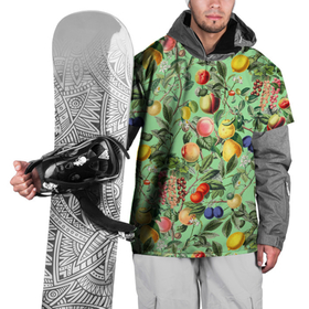 Накидка на куртку 3D с принтом Летнее Ассорти Фруктов в Петрозаводске, 100% полиэстер |  | fruits | lemons | summer | бананы | вишня | груши | лето | лимоны | сливы | фрукты | яблоки