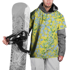 Накидка на куртку 3D с принтом Цветы Незабудки На Жёлтом Фоне в Курске, 100% полиэстер |  | Тематика изображения на принте: flowers | букет | незабудки | природа | растение | флора | цветы