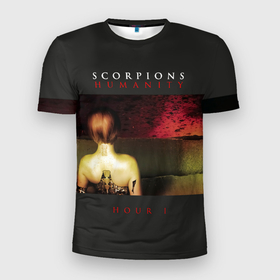 Мужская футболка 3D Slim с принтом Humanity   Hour 1 (Scorpions) в Новосибирске, 100% полиэстер с улучшенными характеристиками | приталенный силуэт, круглая горловина, широкие плечи, сужается к линии бедра | scorpion | scorpions | группа | клаус майне | маттиас ябс | метал | микки ди | павел мончивода | рок | рудольф шенкер | скорпион | скорпионс | скорпионы | хард | хардрок | хеви | хевиметал