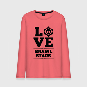 Мужской лонгслив хлопок с принтом Brawl Stars Love Classic в Санкт-Петербурге, 100% хлопок |  | brawl | brawl stars | logo | love | stars | бравл | игра | игры | лого | логотип | символ | старс