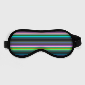 Маска для сна 3D с принтом Яркие неоновые тонкие полосы в Петрозаводске, внешний слой — 100% полиэфир, внутренний слой — 100% хлопок, между ними — поролон |  | neon stripes | stripes | в полоску | неоновые полосы | полосатый узор