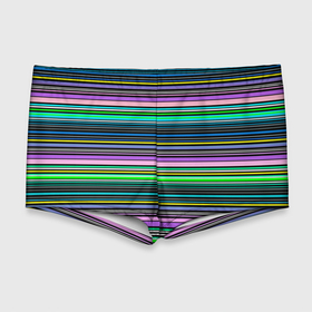 Мужские купальные плавки 3D с принтом Яркие неоновые тонкие полосы в Санкт-Петербурге, Полиэстер 85%, Спандекс 15% |  | neon stripes | stripes | в полоску | неоновые полосы | полосатый узор