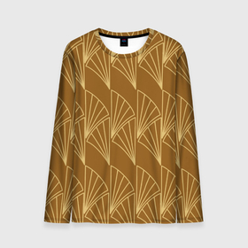 Мужской лонгслив 3D с принтом Египетский пшеничный узор , 100% полиэстер | длинные рукава, круглый вырез горловины, полуприлегающий силуэт | абстрактный | геометрический | египет | египетская тема | желтый | золотой | коричневый | паттерн | природный | пшеница | пшеничный узор | символ | теплый | узор | яркий