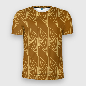 Мужская футболка 3D Slim с принтом Египетский пшеничный узор , 100% полиэстер с улучшенными характеристиками | приталенный силуэт, круглая горловина, широкие плечи, сужается к линии бедра | абстрактный | геометрический | египет | египетская тема | желтый | золотой | коричневый | паттерн | природный | пшеница | пшеничный узор | символ | теплый | узор | яркий