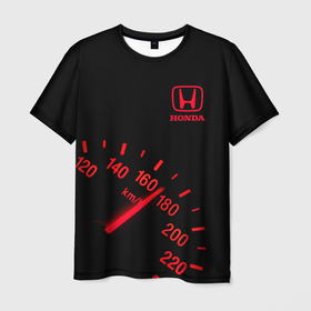 Мужская футболка 3D с принтом HONDA СПИДОМЕТР , 100% полиэфир | прямой крой, круглый вырез горловины, длина до линии бедер | acura | auto | crz | honda | honda power | japan | japanese | nnsx | nsx | sport | авто | автомобиль | автомобильные | акура | бренд | марка | машины | спорт | хонда | япония