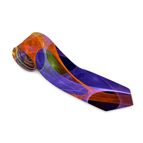 Галстук 3D с принтом Растительный абстрактный паттерн   Лето   Floral Abstract Pattern   Summer в Курске, 100% полиэстер | Длина 148 см; Плотность 150-180 г/м2 | abstraction | fashion | neon | pattern | summer | абстракция | лето | мода | неон | паттерн