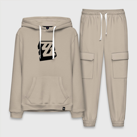 Мужской костюм хлопок с толстовкой с принтом Zenless Zone Zero logo ,  |  | anime | game | games | zenless zone zero | zzz | аниме | зенлес | зенлесс зон зиро | ззз | игра | игры