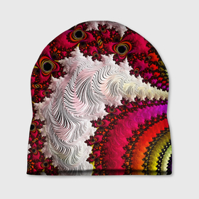 Шапка 3D с принтом Наикрутейший психоделический абстрактный фрактальный паттерн   The coolest psychedelic abstract fractal pattern в Белгороде, 100% полиэстер | универсальный размер, печать по всей поверхности изделия | abstraction | color | fashion | fractal | neon | psychedelic | абстракция | мода | неон | паттерн | психоделика | фрактал | цвет