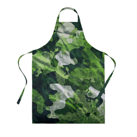 Фартук 3D с принтом Camouflage   Pattern   Камуфляж   Паттерн в Ухте, 100% полиэстер | общий размер — 65 х 85 см, ширина нагрудника — 26 см, горловина — 53 см, длина завязок — 54 см, общий обхват в поясе — 173 см. Принт на завязках и на горловине наносится с двух сторон, на основной части фартука — только с внешней стороны | abstraction | camouflage | fashion | pattern | абстракция | камуфляж | мода | паттерн