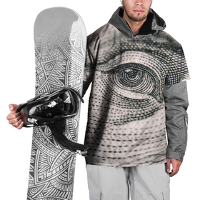 Накидка на куртку 3D с принтом Глаз Бенджамина Франклина в Тюмени, 100% полиэстер |  | 100 долларов | банкнота | бенджамин франклин | глаз | деньги | доллар | купюра | макро | макросъемка | прикол