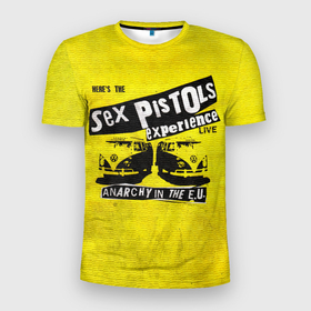 Мужская футболка 3D Slim с принтом Sex Pistols experience LIVE в Петрозаводске, 100% полиэстер с улучшенными характеристиками | приталенный силуэт, круглая горловина, широкие плечи, сужается к линии бедра | группа | джонни роттен | музыка | панк | панк рок | панк рок группа | рок | рок группа