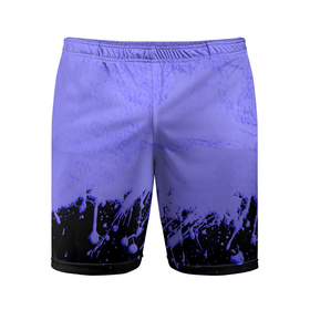 Мужские шорты спортивные с принтом КРАСИВЫЕ НЕОНОВЫЕ БРЫЗГИ КРАСКИ ,  |  | neon | брызги | брызги красок | краска | неон | неоновые | подтеки | сиреневый | текстура | фиолетовый | яркий