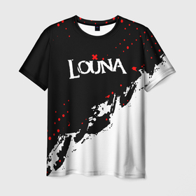 Мужская футболка 3D с принтом louna band   лоуна в Курске, 100% полиэфир | прямой крой, круглый вырез горловины, длина до линии бедер | louna | louna 1984 | louna band | louna official video | rock | лауна | лоуна | луна | лусинэ геворкян | музыка | наше радио | рок | русский рок