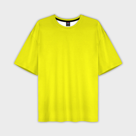 Мужская футболка oversize 3D с принтом Однотонный неоновый лимонный желтый тон в Санкт-Петербурге,  |  | Тематика изображения на принте: 