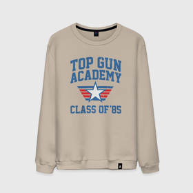 Мужской свитшот хлопок с принтом TOP GUN Academy Class of 85 в Курске, 100% хлопок |  | летчики | лучший летчик | лучший стрелок | самолеты | топовый ган