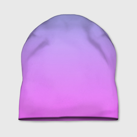 Шапка 3D с принтом Голубо розовый градиент , 100% полиэстер | универсальный размер, печать по всей поверхности изделия | blue | gradient | pink | градиент | розовый | тренд | трендовые цвета