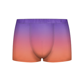 Мужские трусы 3D с принтом Трендовый красно фиолетовый градиент в Рязани, 50% хлопок, 50% полиэстер | классическая посадка, на поясе мягкая тканевая резинка | gradient | градиент | неделя мод | популярные иллюстрации | тренд | трендовый градиент