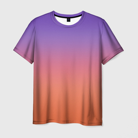 Мужская футболка 3D с принтом Трендовый красно фиолетовый градиент в Белгороде, 100% полиэфир | прямой крой, круглый вырез горловины, длина до линии бедер | gradient | градиент | неделя мод | популярные иллюстрации | тренд | трендовый градиент