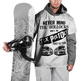 Накидка на куртку 3D с принтом Never Mind the Bollocks, Heres the Sex Pistols First Tour в Петрозаводске, 100% полиэстер |  | группа | джонни роттен | музыка | панк | панк рок | панк рок группа | рок | рок группа