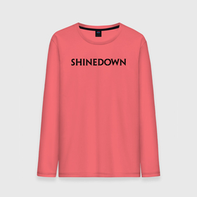 Мужской лонгслив хлопок с принтом Shinedown лого в Екатеринбурге, 100% хлопок |  | brent smith | shinedown | брент смит | группа | музыка | рок | рок группа