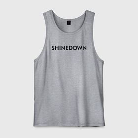 Мужская майка хлопок с принтом Shinedown лого , 100% хлопок |  | brent smith | shinedown | брент смит | группа | музыка | рок | рок группа