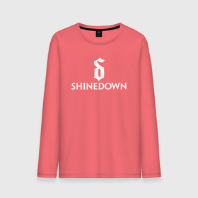 Мужской лонгслив хлопок с принтом Shinedown логотип с эмблемой в Санкт-Петербурге, 100% хлопок |  | brent smith | shinedown | брент смит | группа | музыка | рок | рок группа