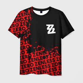 Мужская футболка 3D с принтом Zenless Zone Zero капля арт в Тюмени, 100% полиэфир | прямой крой, круглый вырез горловины, длина до линии бедер | anime | game | games | zenless zone zero | zzz | аниме | зенлес | зенлесс зон зиро | ззз | игра | игры