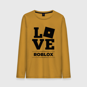 Мужской лонгслив хлопок с принтом Roblox Love Classic в Тюмени, 100% хлопок |  | logo | love | roblox | игра | игры | лого | логотип | роблокс | символ