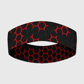 Повязка на голову 3D с принтом НАНОКОСТЮМ  Black and Red Hexagon  Гексагоны ,  |  | abstract | black and red hexagon | carbon | hexagon | nano | nanosuit | абстракция | броня | гексагон | гексагон фон | гексагоны | карбон | корбон | нано | нанокостюм | нанокостюм из crysis | шестиугольники