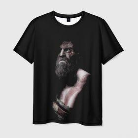Мужская футболка 3D с принтом Кратос   Kratos в Белгороде, 100% полиэфир | прямой крой, круглый вырез горловины, длина до линии бедер | god | god of war | kratos | бог власти | бог войны | бог кратос | бог мощи | бог силы | год оф вар | кратос