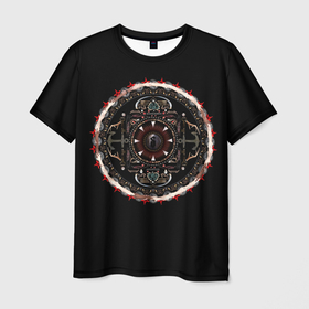 Мужская футболка 3D с принтом Amaryllis   Shinedown в Екатеринбурге, 100% полиэфир | прямой крой, круглый вырез горловины, длина до линии бедер | brent smith | shinedown | брент смит | группа | музыка | рок | рок группа