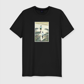 Мужская футболка хлопок Slim с принтом Сонни бой Пляж в Новосибирске, 92% хлопок, 8% лайкра | приталенный силуэт, круглый вырез ворота, длина до линии бедра, короткий рукав | anime | nagara | nozomi | sonny boy | аниме | анимэ | нагара | нодзоми | сонни бой