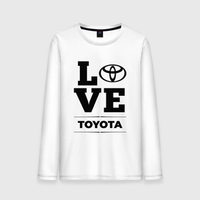 Мужской лонгслив хлопок с принтом Toyota Love Classic в Кировске, 100% хлопок |  | auto | brand | logo | love | symbol | toyota | авто | бренд | лого | символ | тойота
