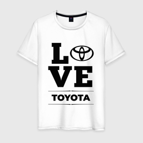 Мужская футболка хлопок с принтом Toyota Love Classic , 100% хлопок | прямой крой, круглый вырез горловины, длина до линии бедер, слегка спущенное плечо. | auto | brand | logo | love | symbol | toyota | авто | бренд | лого | символ | тойота