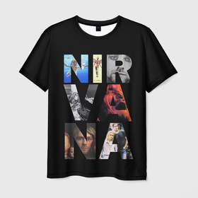 Мужская футболка 3D с принтом Nirvana Альбомы в Курске, 100% полиэфир | прямой крой, круглый вырез горловины, длина до линии бедер | kurt cobain | music | nirvana | rock | альбомы | кабейн | кобейн | курт | курт кобейн | музыка | нирвана | обложка | обложки | рок