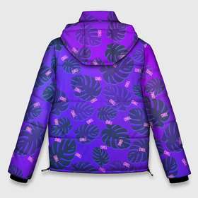Мужская зимняя куртка 3D с принтом Неоновый Chill и пальмовые листья в Тюмени, верх — 100% полиэстер; подкладка — 100% полиэстер; утеплитель — 100% полиэстер | длина ниже бедра, свободный силуэт Оверсайз. Есть воротник-стойка, отстегивающийся капюшон и ветрозащитная планка. 

Боковые карманы с листочкой на кнопках и внутренний карман на молнии. | chill | градиент | на чиле | неон | неоновая надпись | пальма | пальмовый лист | паттерн | тай дай | тропики | чил