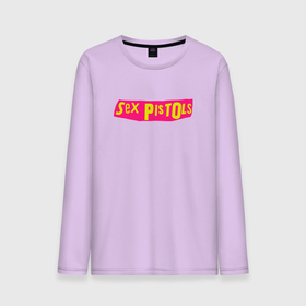 Мужской лонгслив хлопок с принтом Sex Pistols | Yellow Pink Logo в Екатеринбурге, 100% хлопок |  | emblem | logo | rock | stephen philip | лого | логотип | музыка | панк рок | рок | эмблема