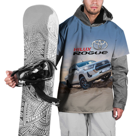 Накидка на куртку 3D с принтом Toyota Hilux Rogue   Off road vehicle   Тойота   проходимец в Новосибирске, 100% полиэстер |  | car | forest | nature | off road vehicle | power | stones | toyota | автомобиль | внедорожник | камни | лес | мощь | природа | тойота