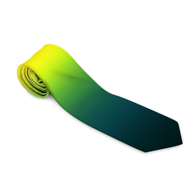 Галстук 3D с принтом Радужный красно желто зеленый градиент в Петрозаводске, 100% полиэстер | Длина 148 см; Плотность 150-180 г/м2 | Тематика изображения на принте: градиент | желтый | зеленый | красный | полосы | радуга