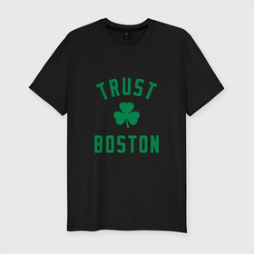 Мужская футболка хлопок Slim с принтом Trust Boston , 92% хлопок, 8% лайкра | приталенный силуэт, круглый вырез ворота, длина до линии бедра, короткий рукав | basketball | game | nba | sport | баскетбол | баскетболист | бостон | игра | мяч | нба | спорт | спортсмен