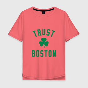 Мужская футболка хлопок Oversize с принтом Trust Boston , 100% хлопок | свободный крой, круглый ворот, “спинка” длиннее передней части | Тематика изображения на принте: basketball | game | nba | sport | баскетбол | баскетболист | бостон | игра | мяч | нба | спорт | спортсмен