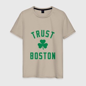Мужская футболка хлопок с принтом Trust Boston в Тюмени, 100% хлопок | прямой крой, круглый вырез горловины, длина до линии бедер, слегка спущенное плечо. | basketball | game | nba | sport | баскетбол | баскетболист | бостон | игра | мяч | нба | спорт | спортсмен